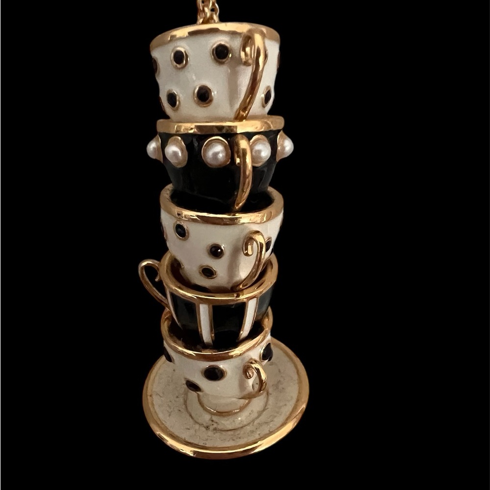 Kate Spade Alice in Wonderland Tea Cups necklace and earrings.